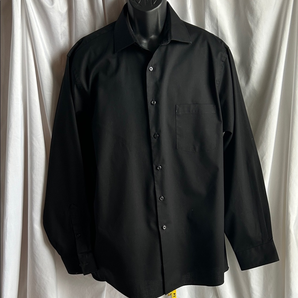 Van Heusen Flex Black Dress Shirt for Men